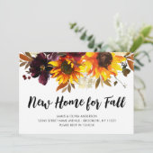 Neue Zuhause für Herbst Herbstsonnenblume verschob Ankündigung (Stehend Vorderseite)