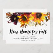 Neue Zuhause für Herbst Herbstsonnenblume verschob Ankündigung (Vorne/Hinten)