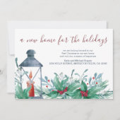 Neue Zuhause für Holidays Holly Mistletoe Moving Ankündigung (Vorderseite)