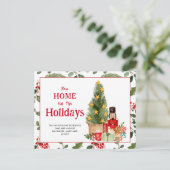 Neue Zuhause für Holidays Nutcracker Ankündigungspostkarte (Stehend Vorderseite)