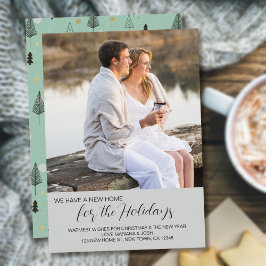 Neue Zuhause für Holidays Square Foto - Neue Adres Feiertagskarte