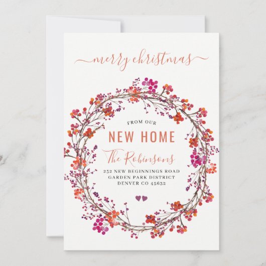 Neue Zuhause für Weihnachts-Weihnachtsferien im Um Ankündigung (Vorderseite)