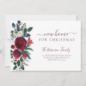 Neue Zuhause für Weihnachtsfeiertage im Umzug Ankündigung (Vorderseite)