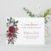 Neue Zuhause für Weihnachtsfeiertage im Umzug Ankündigung (Stehend Vorderseite)