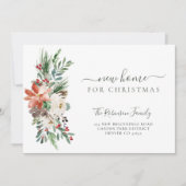 Neue Zuhause für Weihnachtsfeiertage im Umzug Ankündigung (Vorderseite)