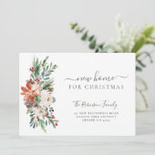 Neue Zuhause für Weihnachtsfeiertage im Umzug Ankündigung (Stehend Vorderseite)