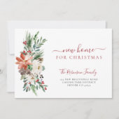 Neue Zuhause für Weihnachtsfeiertage im Umzug Ankündigung (Vorderseite)