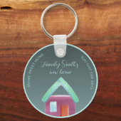 Neue Zuhause für Wohnhäuser Schlüsselanhänger (Vorderseite)