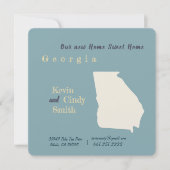 Neue Zuhause Georgia Ankündigung verschieben Postk (Vorderseite)