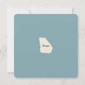 Neue Zuhause Georgia Ankündigung verschieben Postk (Rückseite)