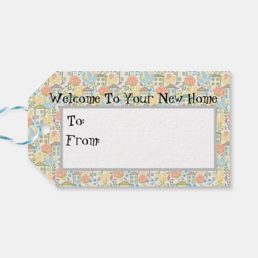 Neue Zuhause Geschenkanhänger (Rückseite Horizontal)