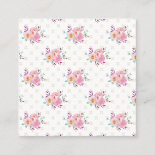 Neue Zuhause Gift Minze Grüne Blumenschuhe Quadratische Visitenkarte