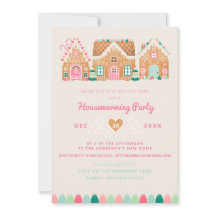 Neue Zuhause Gingerbrett Weihnachtskarte