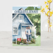 Neue Zuhause Glückwünsche Gay Couple Karte (Gelbe Blume)