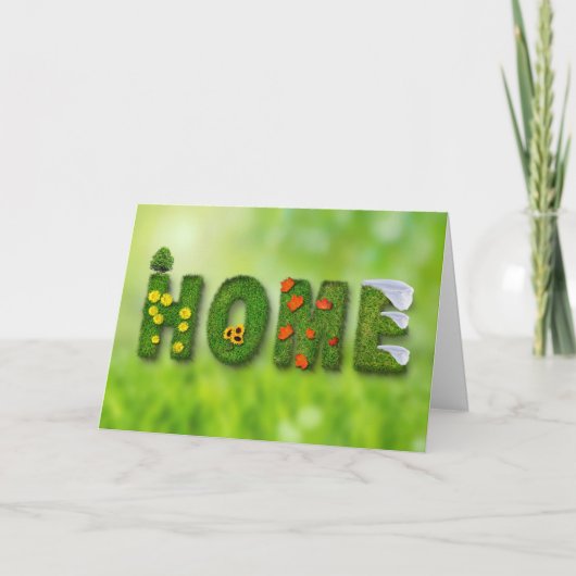 Neue Zuhause-Glückwünsche Karte (Vorderseite)