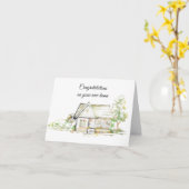 Neue Zuhause Glückwunschkarte Karte (Gelbe Blume)