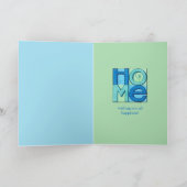 Neue Zuhause Glückwunschkarte Karte (Innenseite)