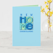 Neue Zuhause Glückwunschkarte Karte (Gelbe Blume)