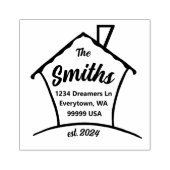 Neue Zuhause Gummistempel (Prägung)