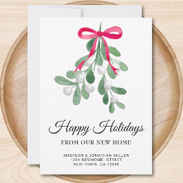 Neue Zuhause Happy Holidays Moving Ankündigung