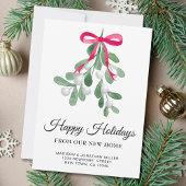 Neue Zuhause Happy Holidays Moving Ankündigung