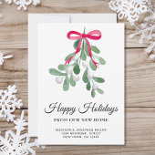 Neue Zuhause Happy Holidays Moving Ankündigung