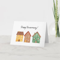 Neue Zuhause Happy Housiversary Dankeschön-Karte