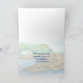 Neue Zuhause Herzlichen Glückwunsch Beach Hütte Oc Karte (Innenseite)