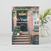 Neue Zuhause Herzlichen Glückwunsch Grußkarte Karte (Stehend Vorderseite)