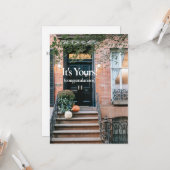 Neue Zuhause Herzlichen Glückwunsch Grußkarte Karte (Vorderseite/Rückseite Beispiel)