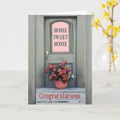 Neue Zuhause Herzlichen Glückwunsch Grußkarte Karte (Gelbe Blume)