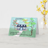 Neue Zuhause Herzlichen Glückwunsch Magisches Desi Karte (Gelbe Blume)