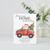 Neue Zuhause Holiday Moving Ankündigung Truck Sant (Stehend Vorderseite)