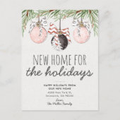 Neue Zuhause Holidays Ornament Moving Ankündigung (Vorderseite)