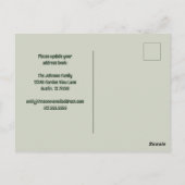 Neue Zuhause House-Pflanze Windows-Adressänderung Postkarte (Rückseite)