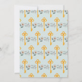 Neue Zuhause House Wichtige Floralminze Einladung (Rückseite)