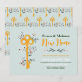Neue Zuhause House Wichtige Floralminze Einladung (Vorne/Hinten)