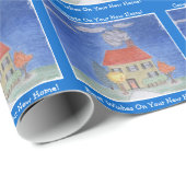 Neue Zuhause Housewaring Neues Haus Geschenkpapier (Rolleneckpunkt)