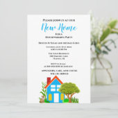 Neue Zuhause Housewärme Lässiger Stil Einladung (Stehend Vorderseite)