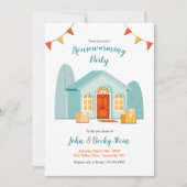 Neue Zuhause Housewarming SIE BILDEN HINTERGRUNDFA Einladung (Vorderseite)