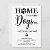 Neue Zuhause Hunde Wir haben Niedliche Hunde beweg Ankündigung (Vorderseite)