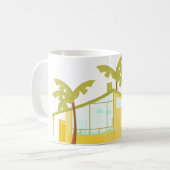 Neue Zuhause in den Palmen Kaffeetasse (Vorderseite Links)