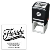 Neue Zuhause in Florida Rücksendeadresse Gummi Bri Permastempel (Beispiel)