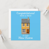 Neue Zuhause Karte (Vorderseite/Rückseite Beispiel)