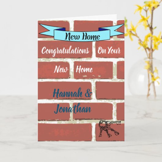 Neue Zuhause Karte (Gelbe Blume)