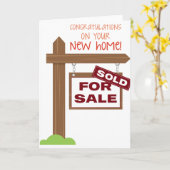 Neue Zuhause Karte (Gelbe Blume)