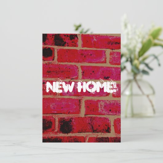 Neue Zuhause-Karte (Stehend Vorderseite)