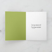 Neue Zuhause Kuh mit Brillen und einem Hut Karte (Innenseite)