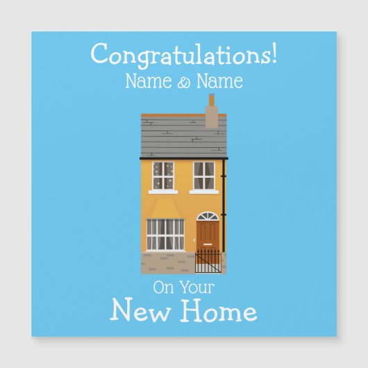 Neue Zuhause Magnetkarte (Vorderseite)