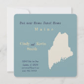 Neue Zuhause Maine Moving Announcement Card Mitteilungskarte (Vorderseite)